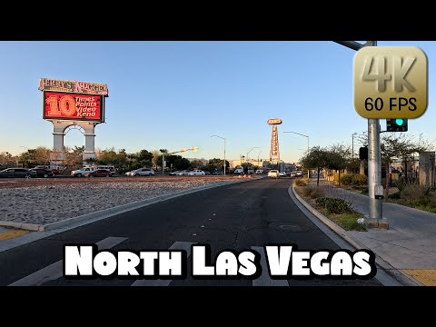 Driving Around North Las Vegas, Nevada in 4k Video by Explore USA Cities